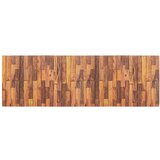 Wenko rjava plastična kopalniška preproga 65x200 cm lambris – wenko Cene