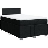 Maison Chic Box spring postelja - Vzmetna postelja z vzmetnico črna 120x190 cm blago SL5635, (21887880) | Shoptok.si