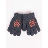 Yoclub Kids's Gloves RED-0200C-AA5A-006 Cene