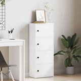  Regal za knjige bijeli 40x24x102 cm konstruirano drvo | shoptok.hr
