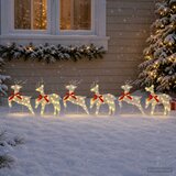  Božićni irvas 6 kom. 80 LED lampica Topla bijela | shoptok.hr