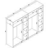 Hanah home ormar bele boje kardelen 1600 127 | ePonuda.com