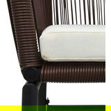 PVC Vrtne stolice 2 kom smeđe ratan | shoptok.hr