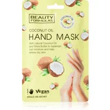 Beauty Formulas Coconut Oil globinsko vlažilna maska za roke 1 kos