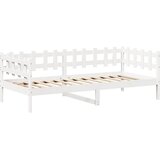  Dnevni krevet s krovom bez madraca bijeli 80x200cm masivno drvo | shoptok.hr