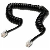 Digitus Telefonski kabel spirala 0,6m (4,0m) črn AK-460101-040-S Cene