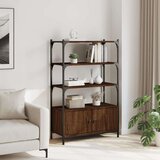  Regal za knjige 3 razine smeđa boja hrasta 70x30x109 5cm drveni | shoptok.hr