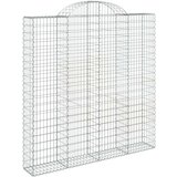  Lučne gabionske košare 2 kom 200x30x200/220cm pocinčano željezo | shoptok.hr