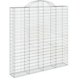  Obokane gabion košare 2 kosa 200x30x200/220 cm pocinkano železo | Shoptok.si