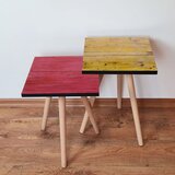 Hanah home set klub stočića 2Shp427, 2 komada, Roze i žuti | ePonuda.com