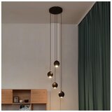  LED luster na sajli MIDWAY 4xGU10/4,8W/230V crna | Eponuda.com