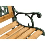 Lean Toys Lesena vrtna klop z naslonjalom za hrbet | Shoptok.si