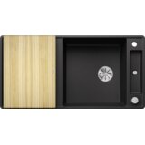 Blanco pomivalno korito AXIA III XL 6 SF InFino SILGRANIT plošča les, z daljinskim upravljanjem. - GRAFIT | Shoptok.si