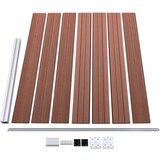 vidaXL set panela za ogradu WPC 353 x 146 cm smeđi | shoptok.hr