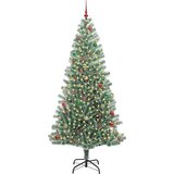 vidaXL Umjetno Božićno Drvo s Snježnim Flokom i LED Svjetlom 240 cm | shoptok.hr