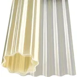 valovita poliestrska plošča 76/18 naravna 250 cm x 500 cm