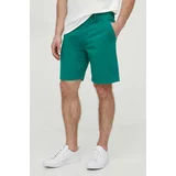 PepeJeans Kratke hlače moški, zelena barva