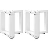  Noge za klub stolić T-oblika 2 kom Bijele 30x25x(30-31) cm Čelik | Eponuda.com