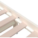  Posteljni okvir bel iz trdnega lesa 90x200 cm, (20645699) | Shoptok.si