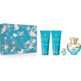 Versace Ženski poklon set Dylan Turquoise EDT 100 ml+gel za tuširanje 100 ml+bodi losion 100 ml+mini 5 ml | ePonuda.com