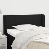  Uzglavlje s ušima crno 103x16x78/88 cm od tkanine | shoptok.hr
