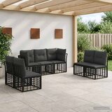  Set vanjskih sofa Crna Poliester | shoptok.hr