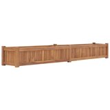  Povišena gredica 200 x 30 x 25 cm od masivne tikovine | shoptok.hr