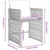  Vrtni set za objed 9 kom. Crna poliratan | shoptok.hr