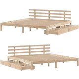  Okvir kreveta s ladicama bez madraca 200x200 cm | Eponuda.com