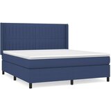  The Living Store Box spring postelja z vzmetnico modra 160x200 cm blago - Box Spring Postelja, (21501249) | Shoptok.si