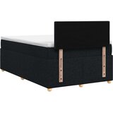  Boxspring krevet s madracem Crna 120 x 200 cm Tkanina | shoptok.hr