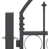  Vrata Ograde za Vrt s Arhivnim Vrh Siva 500 x 75 cm Čelik | shoptok.hr