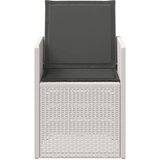  Vrtne stolice za blagovanje 2 pcs Bijela i antracit PP | Eponuda.com