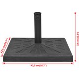  Stalak za Suncobran od Smole Pravokutni Crni 12 kg | shoptok.hr