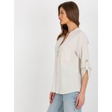 RUE PARIS Shirt-WN-KS-VE51.30X-light beige | Shoptok.si