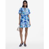 Desigual Obleka kobalt modra / azur / pastelno modra | Shoptok.si
