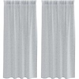 Voile zavjesa 2 pcs Tamno siva 175 x 140 cm Poliester | shoptok.hr