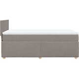  Krevet s oprugama i madracem smeđesivi 90x200 cm od tkanine | shoptok.hr
