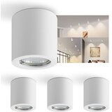 Nettlife Bela Nadometna Okrogla Reflektorska Svetilka Gu10 Moderna Mavčna Stropna Svetilka Majhna 40 W, (22111143) | Shoptok.si