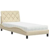  Krevet s madracem krem 80 x 200 cm od tkanine | shoptok.hr
