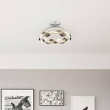 Globo Karilion LED stropna svjetiljka (24 W, Ø x V: 37 x 21,5 cm, Srebrna, Topla bijela) | shoptok.hr