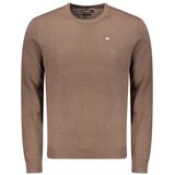 Napapijri Damavand muški pulover od merino vune smeđi | shoptok.hr