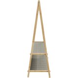  Stalak za odjeću s policama 132x45,5x150,5 cm od bambusa | shoptok.hr