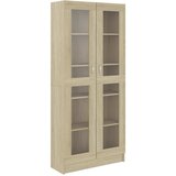  Vitrina boja hrasta 82,5 x 30,5 x 185 cm konstruirano drvo | Eponuda.ba