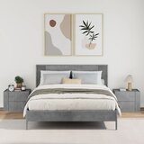  Zidni noćni ormarići 2 kom siva boja betona 45 x 30 x 35 cm | Eponuda.ba
