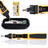 Rosfix AC/DC Voltage Meter Vzpenjalna Šoba – Prenosni Merilnik Napetosti, 141x18.6x16 Mm, ABS, 2x Baterija, (5000244511) | Shoptok.si