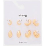 Sinsay Zlatne naušnice 4 pack | shoptok.hr
