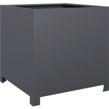 Maison Chic Vrtno korito - Greda - Cvetlični Lonec antracit 50x50x50 cm jeklo, (21790298) | Shoptok.si