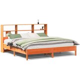  Krevet s regalom za knjige bez madraca 180x200 cm od borovine | shoptok.hr