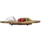 Kesper ksp28462 rotaciona daska za serviranje i sečenje bagremovo drvo o 40 cm